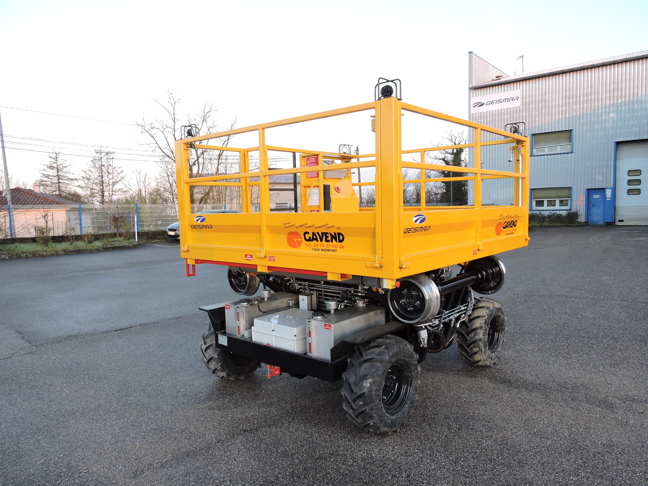 VCP plateau - Engin de maintenance ferroviaire Gavend TP